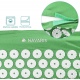 Navaris 2-in-1 Acupressure Mat and Pillow Set - Σετ 2 σε 1 Στρώμα και Μαξιλάρι Βελονισμού / Μασάζ - Green (43899.07)