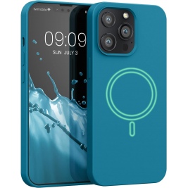 KWmobile Θήκη MagSafe Σιλικόνης Apple iPhone 13 Pro - Soft Flexible Rubber Cover - Teal Matte (56560.57)