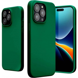 KWmobile Soft Flexible Rubber Cover - Θήκη Σιλικόνης Apple iPhone 14 Pro Max - Emerald Green (59074.142)
