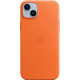 Official Apple Leather Case - Δερμάτινη Θήκη με MagSafe Apple iPhone 14 Plus - Orange (MPPF3ZM/A)