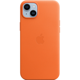 Official Apple Leather Case - Δερμάτινη Θήκη με MagSafe Apple iPhone 14 Plus - Orange (MPPF3ZM/A)