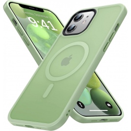 HappyCase Ημιδιάφανη Σκληρή Θήκη MagSafe - Apple iPhone 12 / 12 Pro - Matte Green (8719246412127)
