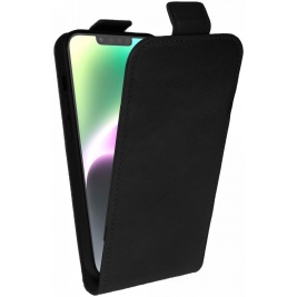 Rosso Element Vertical Flip Case - Flip Θήκη Πορτοφόλι Apple iPhone 14 - Black (8719246406966)