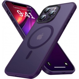 HappyCase Ημιδιάφανη Σκληρή Θήκη MagSafe - Apple iPhone 13 Pro - Matte Purple (8719246412141)