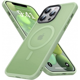 HappyCase Ημιδιάφανη Σκληρή Θήκη MagSafe - Apple iPhone 13 Pro - Matte Green (8719246412165)