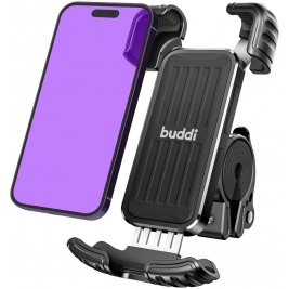 Buddi Smartphone Holder Bicycle - Motorcycle - Universal Ρυθμιζόμενη Βάση Στήριξης Ποδηλάτου / Μηχανής / Scooter για Smartphone / Κινητά - Black - 5 Έτη Εγγύηση (8719246390159)