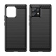 Techsuit Carbon Silicone - Θήκη Σιλικόνης Motorola Edge 40 Pro / Edge Plus 2023 - Black (5949419063945)