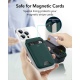 ESR HaloLock Wallet Stand - MagSafe Θήκη - Πορτοφόλι για Κάρτες / Αναδιπλούμενη Βάση από Vegan Δέρμα - Green Suede (4894240168523)