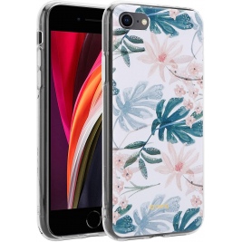 Crong Flower Θήκη Σιλικόνης Apple iPhone SE 2022 / 2020 / 8 / 7 - Pattern 01 (CRG-FLR-IP8-01)