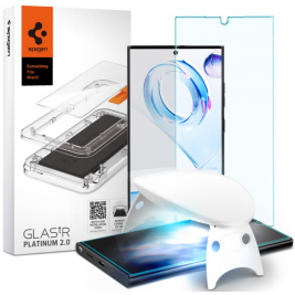 Spigen GLAS.tR Platinum 2.0 Premium Tempered Glass - Σύστημα Προστασίας Οθόνης Samsung Galaxy S23 Ultra - Clear (AGL05944)