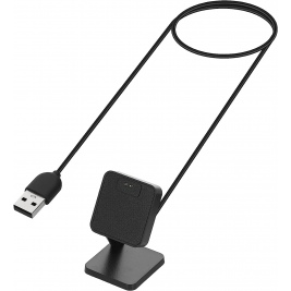 KW Καλώδιο Φόρτισης USB με Βάση Στήριξης - Xiaomi Mi Band 7 Pro - 100cm - Black (60918.01)