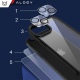 Alogy Hybrid Armored - Σετ με 1 x Διάφανη Σκληρή Θήκη / 2 x Tempered Glass Οθόνης / 2 x Tempered Glass για Φακό Κάμερας - Apple iPhone 14 Plus - Black / Transparent (5905601808022)