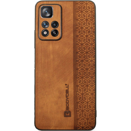 Bodycell Pattern Leather - Σκληρή Θήκη Xiaomi Redmi Note 11 Pro Plus 5G - Brown (5206015068867)