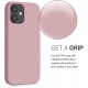 KWmobile Θήκη Σιλικόνης Apple iPhone 12 mini - Soft Flexible Rubber Cover - Rose Tan (52640.193)