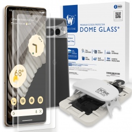 Whitestone Dome Glass - Liquid Optical Clear Adhesive - Installation Kit - Σύστημα Προστασίας Οθόνης Google Pixel 7 Pro - 1 x Μεμβράνη Κάμερας - 2 Τεμάχια (8809365407347)