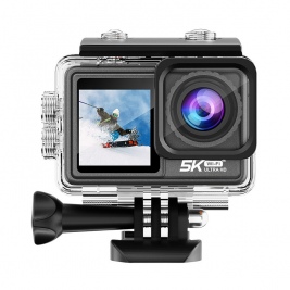 Action Camera PROtech V8A real 5K 30fps EIS Touch Screen WiFI -black
