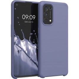 KWmobile Soft Flexible Rubber Cover - Θήκη Σιλικόνης Oppo Find X3 Lite - Lavender Grey (55201.130)