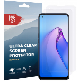 Rosso Ultra Clear Screen Protector - Μεμβράνη Προστασίας Οθόνης - Oppo Reno8 - 2 Τεμάχια (8719246375606)