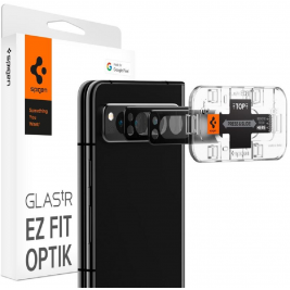 Spigen GLAS.tR EZ Fit OPTIK Lens Protector - Αντιχαρακτικό Προστατευτικό Γυαλί για Φακό Κάμερας Google Pixel Fold - 2 Τεμάχια - Black (AGL06207)