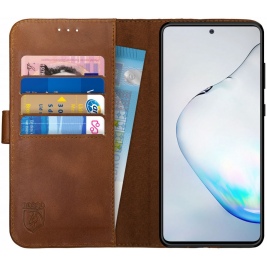 Rosso Deluxe Δερμάτινη Θήκη Πορτοφόλι Samsung Galaxy Note 10 Lite - Brown (8719246233692)