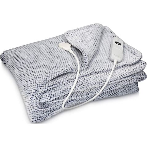 Navaris Electric Heating Blanket - Ηλεκτρική Θερμαινόμενη Πλενόμενη Κουβέρτα με Χρονοδιακόπτη για Αυτόματη Απενεργοποίηση - 180 x 130 cm - 120W - Coral Blue (45274.09.01)