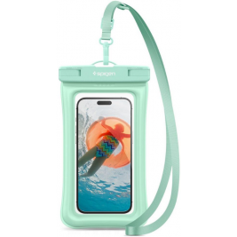 Spigen A610 Aqua Shield Universal Waterproof Floating Case - Αδιάβροχη Θήκη για Κινητά / Smartphones έως 6.8'' - IPX8 - Mint (ACS06012)
