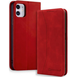 Bodycell Θήκη - Πορτοφόλι Apple iPhone 11 - Red (5206015057717)