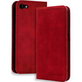 Bodycell Θήκη - Πορτοφόλι Apple iPhone SE 2022 / 2020 / 8 / 7 - Red (5206015057410)
