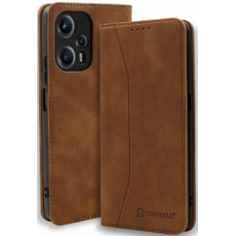 Bodycell Θήκη - Πορτοφόλι Xiaomi Poco F5 - Brown (5206015021701)