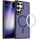 HappyCase Ημιδιάφανη Σκληρή Θήκη MagSafe - Samsung Galaxy S23 Ultra - Matte Purple (8719246412790)