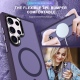 HappyCase Ημιδιάφανη Σκληρή Θήκη MagSafe - Samsung Galaxy S23 Ultra - Matte Purple (8719246412790)