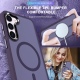 HappyCase Ημιδιάφανη Σκληρή Θήκη MagSafe - Samsung Galaxy S23 Plus - Matte Purple (8719246412752)