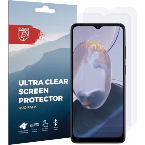 Rosso Ultra Clear Screen Protector - Μεμβράνη Προστασίας Οθόνης - Motorola Moto E22 / E22i - 2 Τεμάχια (8719246376733)
