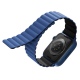 Uniq Revix Μαγνητικό Λουράκι Premium Σιλικόνης Apple Watch SE/8/7/6/5/4 (41/40mm) - Blue / Black (UNIQ-41MM-REVBLUBLK)