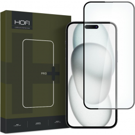 Hofi Premium Pro+ Tempered Glass - Fullface Αντιχαρακτικό Γυαλί Οθόνης - Apple iPhone 15 - Black (9319456604757)