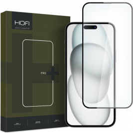 Hofi Premium Pro+ Tempered Glass - Fullface Αντιχαρακτικό Γυαλί Οθόνης - Apple iPhone 15 Plus - Black (9319456604771)