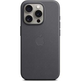Official Apple FineWoven Case - Υφασμάτινη MagSafe Θήκη Apple iPhone 15 Pro - Black (MT4H3ZM/A)