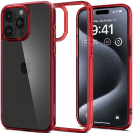 Spigen Ultra Hybrid Θήκη Apple iPhone 15 Pro - Deep Red (ACS07055)