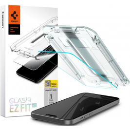 Spigen Tempered Glass GLAS.tR EZ Fit HD - Αντιχαρακτικό Γυαλί Οθόνης Apple iPhone 15 Plus - Clear (AGL06887)