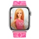 MobyFox Barbie - Universal Λουράκι Σιλικόνης για Όλα τα Apple Watch - Smartwatches (22mm) με 20 Digital Watch Faces για iOS - Pink Classic (810083254722)