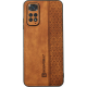 Bodycell Pattern Leather - Σκληρή Θήκη Xiaomi Redmi Note 11 / 11S - Brown (5206015068881)
