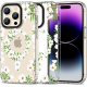 Tech-Protect MagMood - Σκληρή Θήκη MagSafe Apple iPhone 15 Pro - White Daisy (9319456605365)