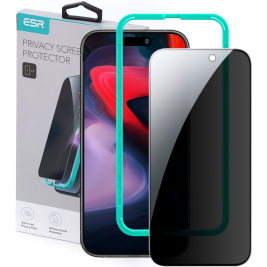 ESR Privacy Tempered Glass - FullFace Αντιχαρακτικό Γυαλί Προστασίας Απορρήτου Οθόνης - Apple iPhone 15 Pro Max - Black (4894240174500)