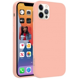 Crong Color Θήκη Premium Σιλικόνης Apple iPhone 12 / 12 Pro - Pink (CRG-COLR-IP1261-PNK)