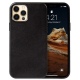 Crong Essential Eco Leather Magnetic - Σκληρή MagSafe Θήκη Apple iPhone 12 Pro Max - Black (CRG-ESSM-IP1267-BLK)