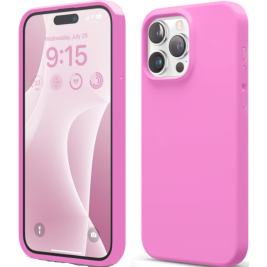 Elago Silicone Case - Premium Θήκη Σιλικόνης Apple iPhone 15 Pro Max - Hot Pink (ES15SC67PRO-HPK)