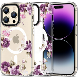 Tech-Protect MagMood - Σκληρή Θήκη MagSafe Apple iPhone 15 Pro - Spring Floral (9319456605389)