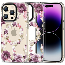 Tech-Protect MagMood - Σκληρή Θήκη MagSafe Apple iPhone 15 Pro - Rose Floral (9319456605372)