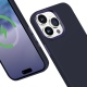 Crong Color Cover Lux Magnetic - Θήκη MagSafe Premium Σιλικόνης - Apple iPhone 15 Pro Max - Navy Blue (CRG-COLRLM-IP1567P-BLUE)