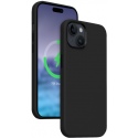 Crong Color Cover Lux Magnetic - Θήκη MagSafe Premium Σιλικόνης - Apple iPhone 15 - Black (CRG-COLRLM-IP1561-BLK)